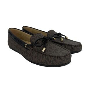 MICHAEL Michael Kors Shoes Womens Size 8 Brown Moccasin Flats Comfort Slip On